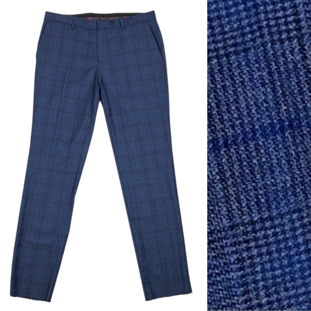 HUGO Boss Wool Pants Unhemmed Getlin 232X Trouser NWT